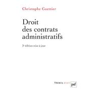 Droit des contrats administratifs