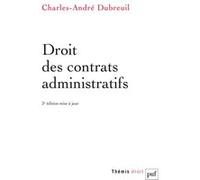 Droit des contrats administratifs