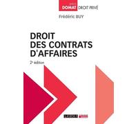 Droit des contrats d'affaires - Frédéric Buy - Lgdj - broché - Etude