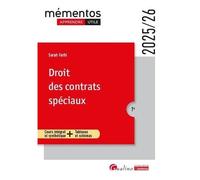 Droit Des Contrats Spéciaux - Edition 2025-2026
