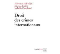 Droit des crimes internationaux