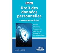 Droit des données personnelles L'essentiel en fiches - Amélie Deleuze - Bréal - broché - Guide
