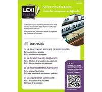 Droit des entreprises en difficulté
