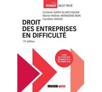 Droit des entreprises en difficulté À jour de la directive « Insolvabilité III » du 30 mars 2026 - Corinne Saint-Alary-Houin - Lgdj - broché - Etude