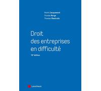 Droit des entreprises en difficulté - André Jacquemont - LexisNexis - broché - Etude
