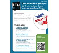 Droit des finances publiques: Les finances publiques étatiques et les finances publiques locales