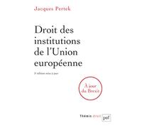 Droit des institutions de l'Union européenne
