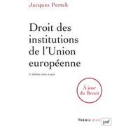 Droit des institutions de l'Union européenne