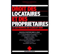 Droit Des Locataires Et Des Proprietaires. La Loi Mermaz Du 6 Juillet 1989, Edition 1998
