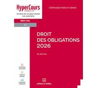 Droit des obligations 2026 18ème édition - Stéphanie Porchy-Simon - Dalloz - broché - Etude