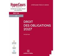 Droit des obligations 2027 19ème édition - Stéphanie Porchy-Simon - Dalloz - broché - Etude
