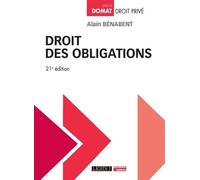 Droit des obligations - Alain Bénabent - Lgdj - broché - Etude