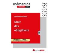 Droit Des Obligations - Edition 2025-2026