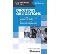 Droit des obligations: L'essentiel du programme de licence et master en cartes mentales
