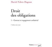Droit des obligations. Tome 1 Muriel Fabre-Magnan (Auteur)