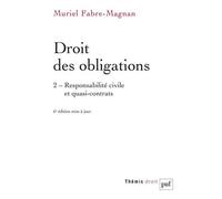Droit Des Obligations - Tome 2, Responsabilité Civile Et Quasi-Contrats