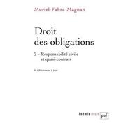 Droit Des Obligations - Tome 2, Responsabilité Civile Et Quasi-Contrats