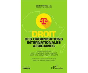 Droit des organisations internationales africaines Théorie générale. Droit communautaire comparé. Droit de l'Homme, paix et sécurité - Saidou Nourou Tall - L'harmattan - broché - Essai