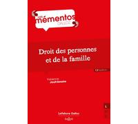 Droit des personnes, de la famille et des incapacités 13ème édition - Fabienne Jault-Seseke - Dalloz - broché - Scolaire / Universitaire