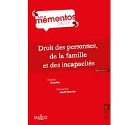 Droit des personnes, de la famille et incapacités 11ed