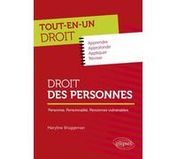 Droit des personnes: Personne, personnalité, personnes vulnérables