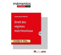 Droit des régimes matrimoniaux Corinne Renault-Brahinsky (Auteur)