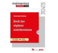 Droit des régimes matrimoniaux: Cours intégral et synthétique - Outils pédagogiquesApprendre plus facilement, plus rapidement, et utile !