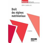 Droit Des Régimes Matrimoniaux - Domat Droit Privé 8e Édition