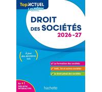 Top'Actuel Droit des sociétés 2026-2027