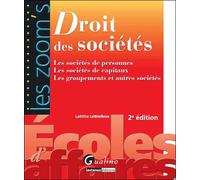 Droit des sociétés - 2ème édition - Laëtitia Lethielleux - Gualino Eds - broché - Etude