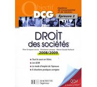 Droit des sociétés: Epreuve 2 du DCG