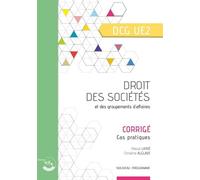 Droit Des Sociétés Et Des Groupements D'affaires - Corrigé - Ue 2 Du Dcg