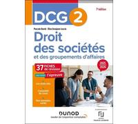 Droit Des Sociétés Et Des Groupements D'affaires Dcg 2 - 37 Fiches De Révision - Edition 2025-2026