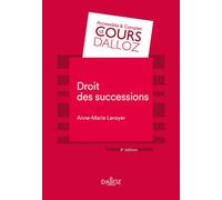 Droit des successions 5ème édition - Anne-Marie Leroyer - Dalloz - broché - Etude