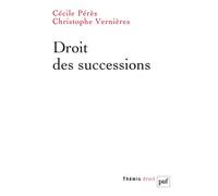 Droit des successions - Cécile Pérès - Puf - broché - Etude