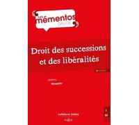 Droit Des Successions Et Des Libéralités - Memento Dalloz Série Droit Privé 3e Édition