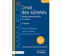 Droit des sûretés - Sûretés personnelles et réelles Patrick Tafforeau (Auteur), Cédric Hélaine (Auteur), Rémy Cabrillac (Préface), François Fourment (Collection dirigée par)