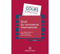 Droit du commerce international 4ème édition - Jean Baptiste Racine - Dalloz - broché - Etude