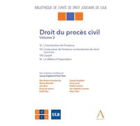 Droit du proces civil-vol 2 - Collectif - Anthemis - broché - Etude