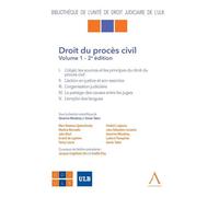 Droit du procès civil - Vol I - Séverine Menetrey - Anthemis - broché - Etude