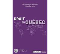 Droit du québec - Collectif - Lgdj - broché - Etude
