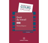 Droit du travail 2027 13ème édition - Florence Bergeron - Dalloz - broché - Etude