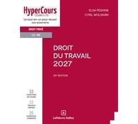 Droit du travail 2027 20ème édition - Elsa Peskine - Dalloz - broché - Etude