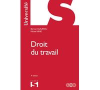 Droit du travail 4ème édition - Bernard Gauriau - Sirey - broché - Etude