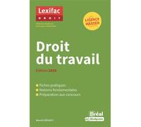 Droit du travail Édition 2026 - Benoît Geniaut - Bréal - broché - Etude