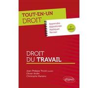 Droit du travail Jean-Philippe Tricoit (Auteur), Olivier André (Auteur), Christophe Mariano (Auteur)