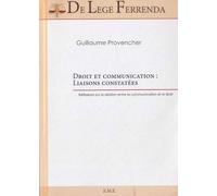 Droit et communication : Liaisons constatées