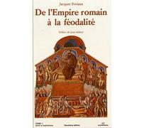 Droit Et Institutions - Tome 1, De L'empire Romain À La Féodalité