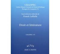 Droit et littérature - CRADPEC n°4 Franck Laffaille (Auteur)