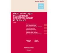 Droit et pratique des audiences correctionnelles et de police 2024/2025 4ed Christian Guéry (Auteur), Bruno Lavielle (Auteur)